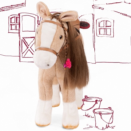 Мягкая игрушка - Лошадь с расческой 